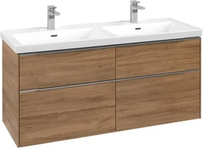 Villeroy & Boch Subway 3.0 dulap 127.2x46.2x57.6 cm sub chiuveta pe perete stejar C568L0RH