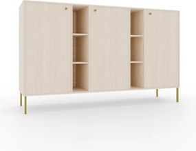 Comodă cu doua usi, 156x41x95cm, Tili System, ADRK Furniture (Culoare: Eucalipt / Eucalipt)