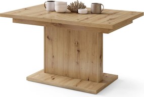 Mazzoni ASTON MINI Stejar Artisan - MĂSUȚĂ DE CAFEA MODERNĂ EXTENSIBILĂ REGLABILĂ PE ÎNĂLȚIME MASĂ TRANSFORMABILĂ