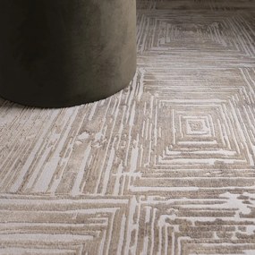 Covor bej 80x150 cm Kuza Lines Beige – Asiatic Carpets