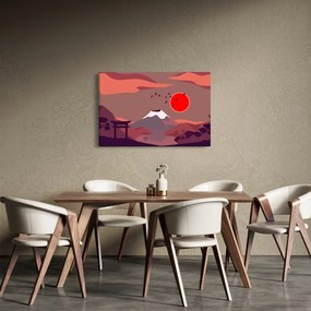 Tablou - Ilustrație a Muntelui Fuji (90x60 cm)