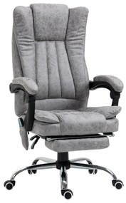 Scaun birou masaj si incalzire, pivotant 360°,62x67x113-120 cm,120 kg,Vinsetto | Aosom Romania