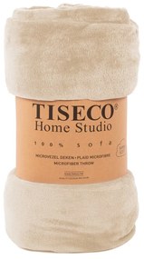 Pătură din micropluș Tiseco Home Studio, 220 x 240 cm, bej