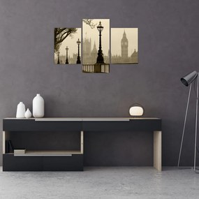 Tablou - Londra în ceață, Anglia (90x60 cm)