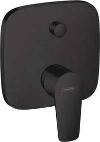 Baterie cada - dus incastrata Hansgrohe Talis E monocomanda negru mat