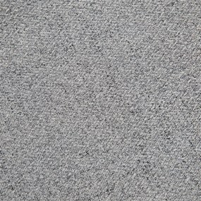 HOMCOM Fotoliu Tapițat din Material Textil cu Pernițe Umplute, Canapea Modernă cu Picioare din Oțel, 76x68x80 cm, Gri