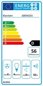 Klarstein Simplica, hotă, încorporat, 52 cm, extracție aerului: 440 m³ / h, LED, oțel inoxidabil