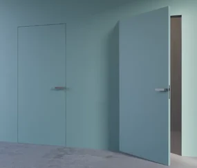 Usa Filomuro   cu toc ascuns PORTA HIDE Alb HDF - PORTA Doors 4 - Deschidere in hol - Stanga, 1000, 2070, Fagure de stabilizare