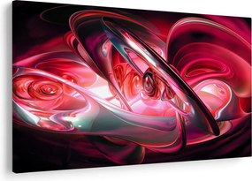 Tabloul fractalilor în roșu (90x60 cm)