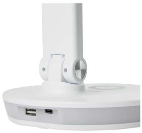 Lampă de masă Platinet 12 W, iluminare RGB + USB, alb
