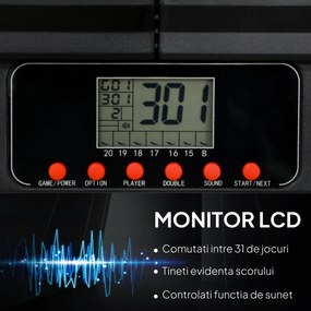 SPORTNOW Electronic Dartboard Set for 8 Players with 31 Games, LCD Scoring Indicator | Aosom Romania