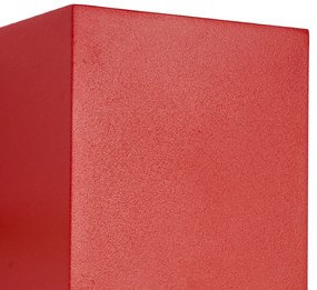 Lampă de perete modernă de exterior roșu închis, cu LED IP54 - Edwin