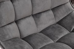 Scaun de bar H95 velvet gri