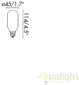 Bec LED E27 T45 MATT 5W 3000K 17437