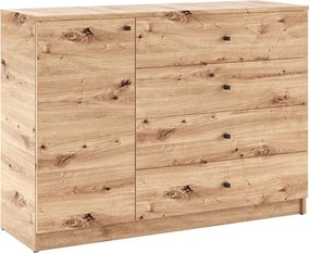 Comodă Evi I – 120x40x87 cm – Stejar Artisan