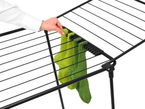 Uscător de rufe negru mat 22 m HangOn Too – Brabantia