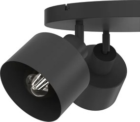 Lampă spot PARKLA, 3 x E27, 15 W, 230 V, negru