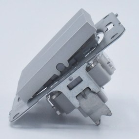 Intrerupator dublu, 10A, IP20, Argintiu, Panasonic Arkedia Slim / Karre Plus