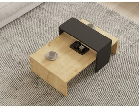 Măsuță de conferință Glow Anthracite și SapphireOak