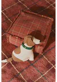 Covor roșu lavabil, țesut manual din bumbac 140x190 cm Tartan Vintage Red – Lorena Canals