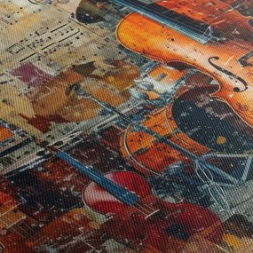 Tablou - Instrumente muzicale (120x50 cm)