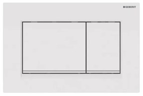 Clapeta de actionare Geberit Sigma30 alb 2 butoane