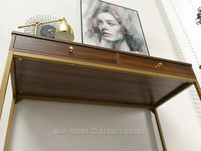 Masă PC Kaplan (nuc + auriu). 1109771