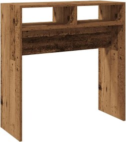 vidaXL Masă consolă, Lemn vechi, 78x30x80 cm, PAL