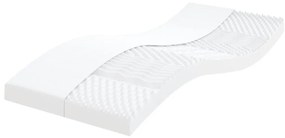 vidaXL Saltea din spumă, alb, 100x200 cm, duritate 7 zone 20 ILD