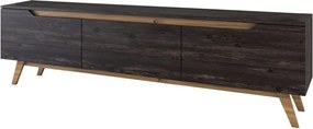 Măsuță TV Dita Black and Walnut