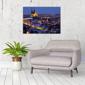 Tablou pe sticlă - Catedrala Sf. Peter și Paul, Brno, Republica Cehă (70x50 cm)