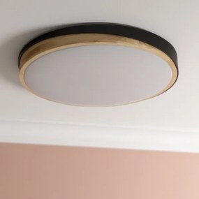 Plafonieră LED dimabilă Brilliant BAARLO LED/36W/230V d. 50 cm negru + telecomandă