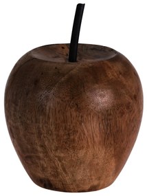 Decoratiune Wooden Apple din lemn 12x15 cm