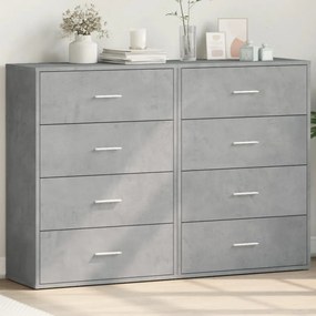vidaXL Dulapuri, 2 buc., gri beton, 60x31x84 cm, lemn prelucrat