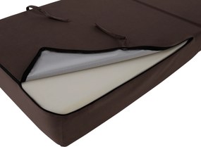 Saltea pliabilă/fotoliu extensibil, 2 in 1, maro Taupe, PELOS