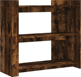 vidaXL Măsuță consolă, stejar fumuriu, 100x35x90 cm, lemn prelucrat