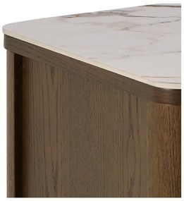 Comodă TV maro cu aspect de lemn de stejar 120x45x40 cm Southampton – Actona