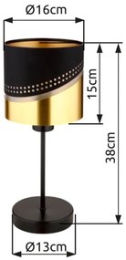 Lampă de masă Globo 54046T OR 1xE27/40W/230V
