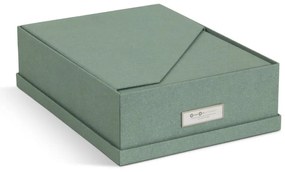 Organizatoare verzi pentru documente 5 buc. din carton Holger Canvas Paper Laminate – Bigso