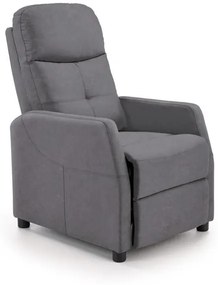 Fotoliu recliner Felipe 2 velvet gri H103 cm