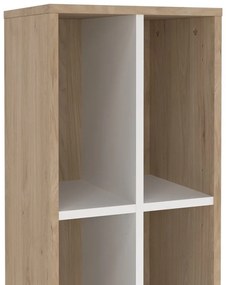 Bibliotecă albă/cu aspect de lemn de stejar 41x205 cm Sign – Tvilum