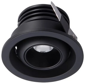 Spot LED 3000K incastrabil tavan fals NEPTUNO negru