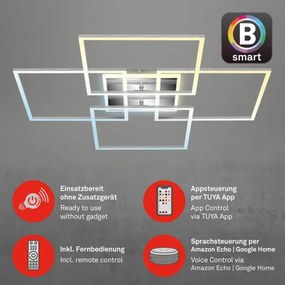Lustră LED dimabilă aplicată FRAME LED/50W/230V Wi-Fi Tuya Brilo + telecomandă