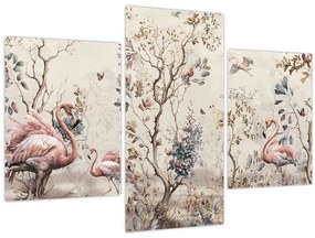 Tablou - Desen de flamingo (90x60 cm)