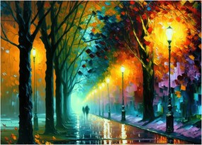 Tablou - Plimbare de noapte (70x50 cm)