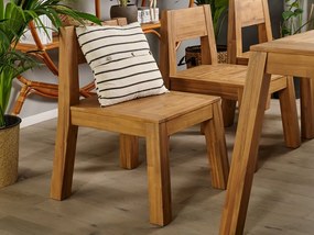 Set mobilier grădină LIVIGNO (lemn deschis) (cu bănci) (pentru 6 persoane). 1026905