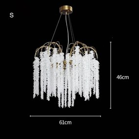 Candelabru living ciucuri de cristal by Anzazo