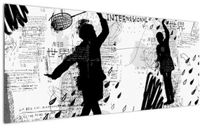 Tablou - Artă stradală - zarvă (120x50 cm)