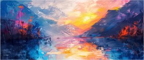 Tablou - Pictura peisajului (120x50 cm)