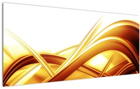 Tablou - Abstrac galben (120x50 cm)